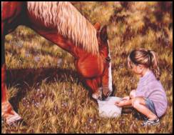 Girl and Horse